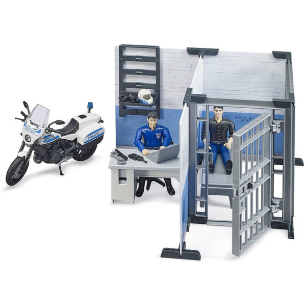 Polizeistation mit Polizeimotorrad - Image 2