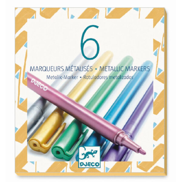 Djeco 6 Markers metallic - Image 2
