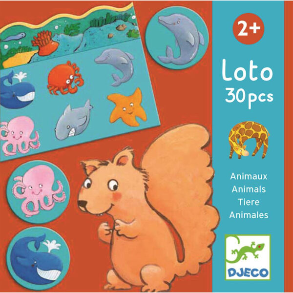 Djeco Lernspiel Lotto Tier