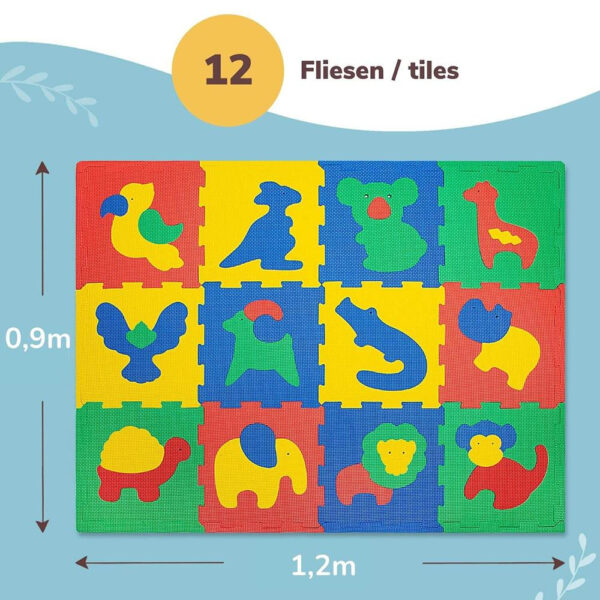 Puzzlematte, Safari Tiere - Image 7