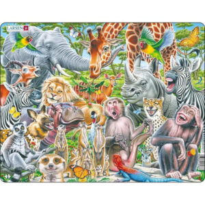Glückliche Afrika-Tiere