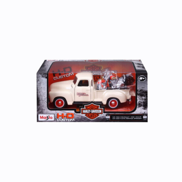 Chey Pickup 1950 + Harley Davidson Heritage 1:24 - Image 2