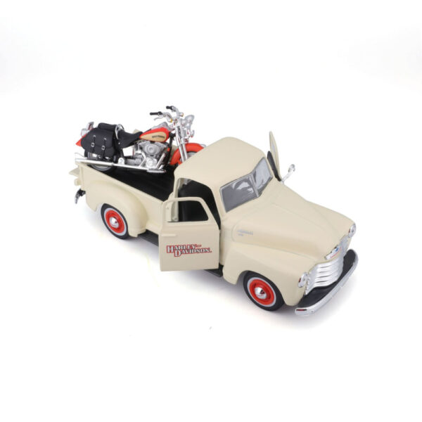 Chey Pickup 1950 + Harley Davidson Heritage 1:24 - Image 5