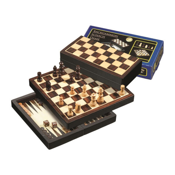 Reise-Schach-Backgammon-Dame-Set, magnetisch - Image 2