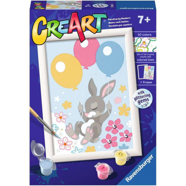 CreArt - Malen nach Zahlen - Flying Bunny