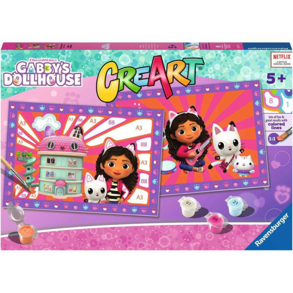 CreArt - Malen nach Zahlen - Gabbys Dollhouse