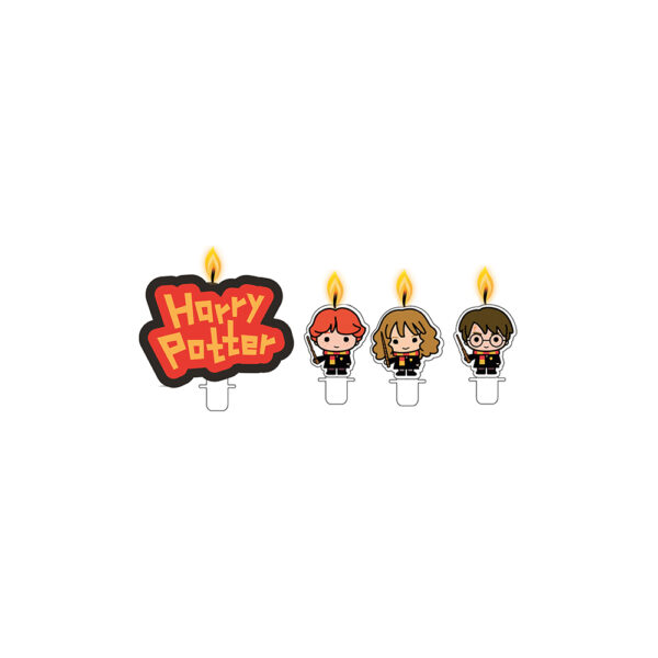 4 Pick Kerzen Harry Potter Wachs / Plastik