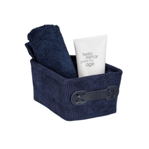Badkorb Anela mini, long, dunkelblau