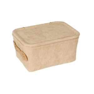 Badkorb mit Deckel Anela,, beige