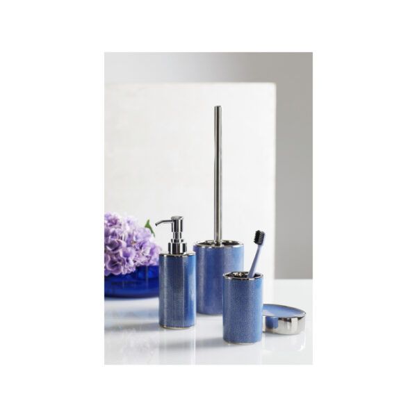 Seifenspender Nuria, silber/blau - Image 2