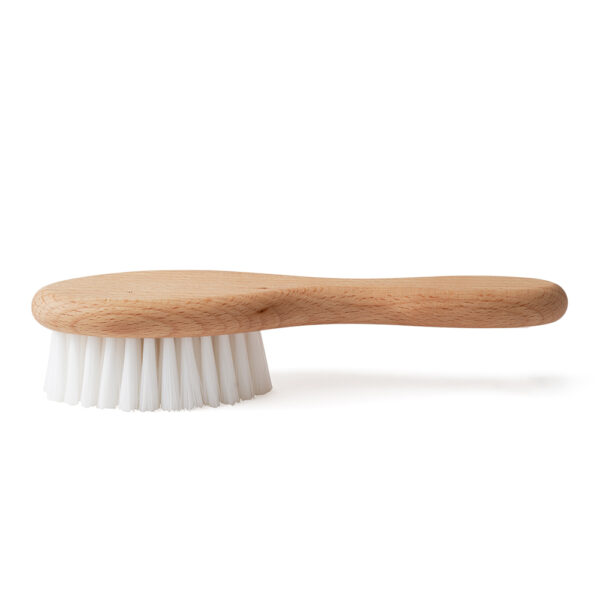 Wild & Stone vegane Baby Bio-Nylon Haarbürste Buchenholz - Image 2